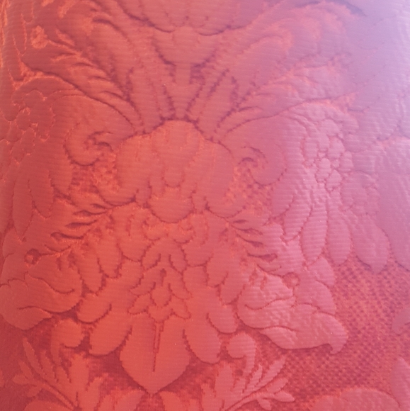 $6,400 OSCAR DE LA RENTA EXCLUS RED SILK BROCADE RUNWAY GOWN 6 - Picture 11 of 15